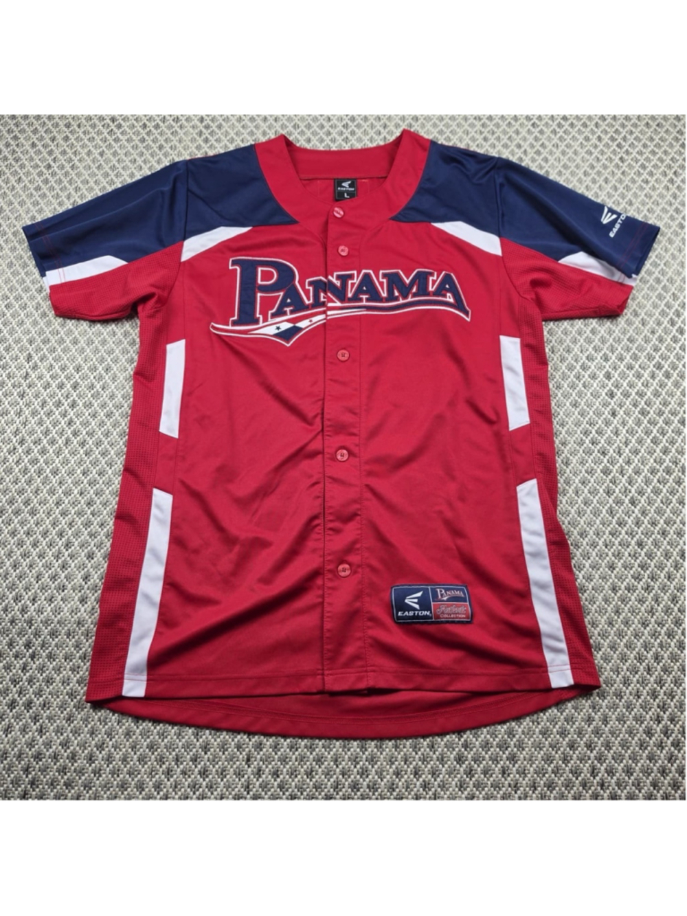 Panama National Team Baseball Jersey Easton Authentic Collection Mens L